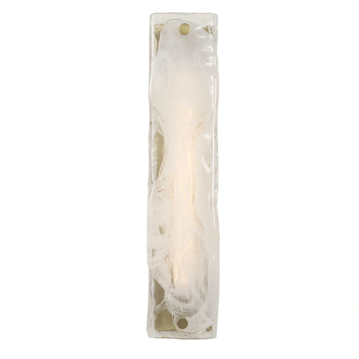 1 Light LED Swirl Glass Sconce