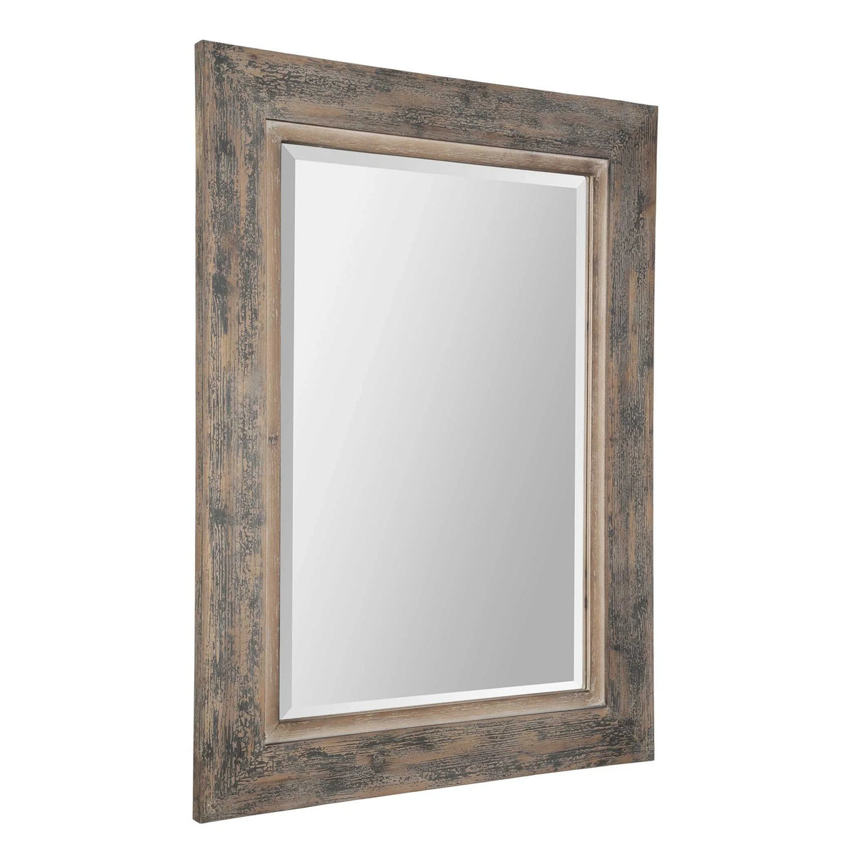 Distressed Blue Mirror