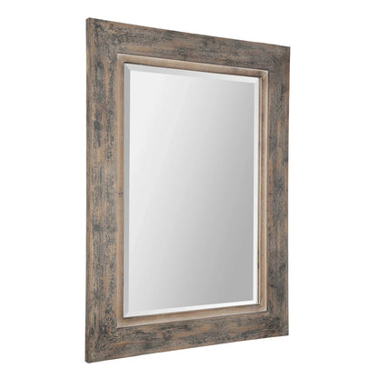 Distressed Blue Mirror
