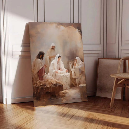Vintage Jesus Nativity Wall Art Set