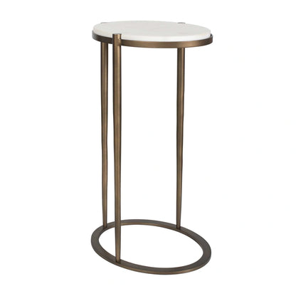 Round Marble Accent Table