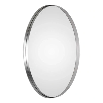 Brushed Nickel Oval Vanity Mirror