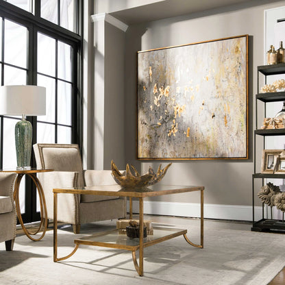 Gold Leaf Abstract Canvas