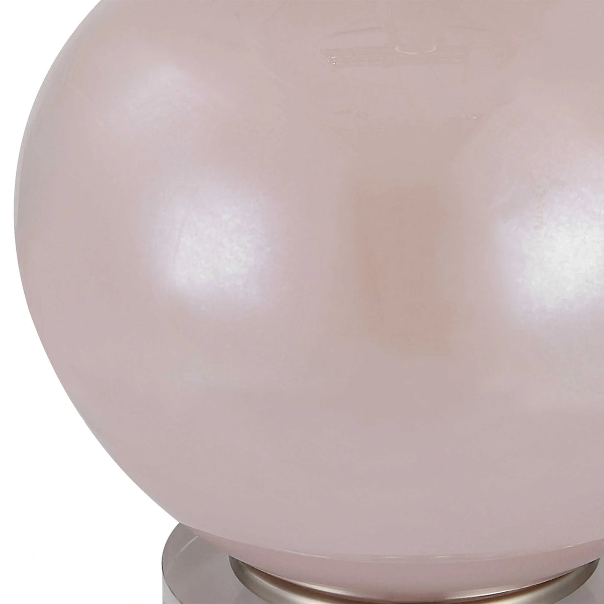 Blush Pink Glass Table Lamp