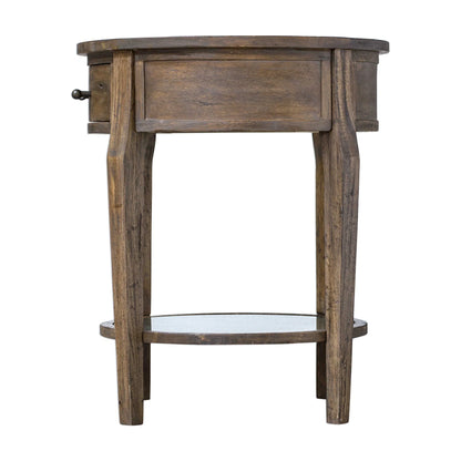 Mirrored Top Lamp Table