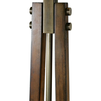 Burnished Wood Floor Lamp