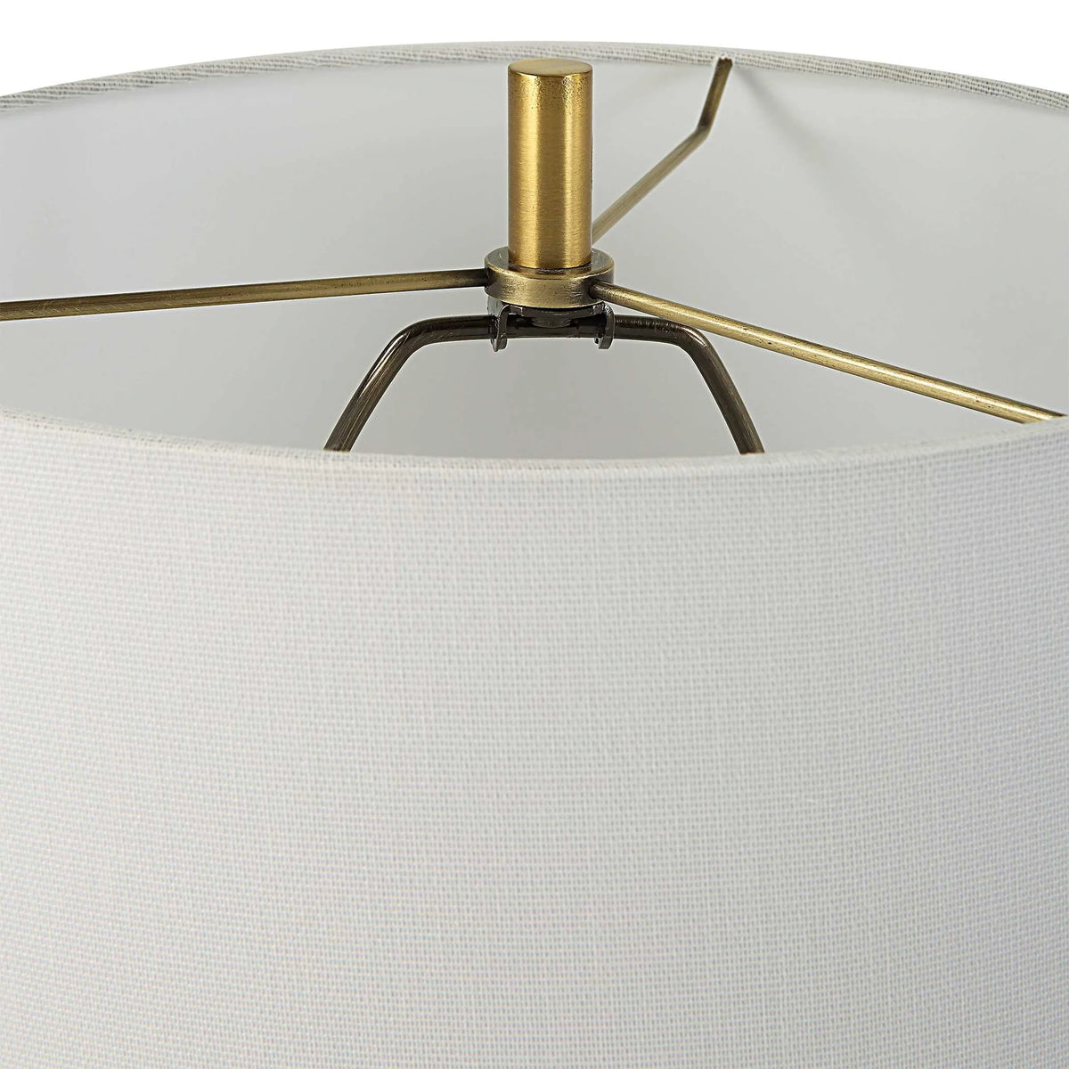 Aged Blue Buffet Lamp