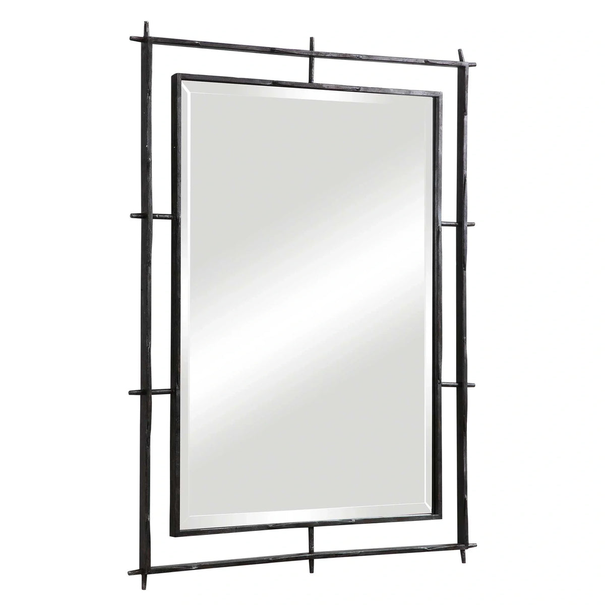Industrial Iron Mirror