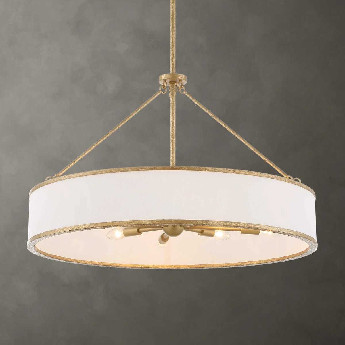 8 Light Drum Pendant