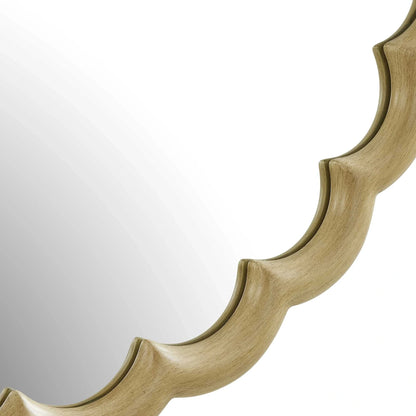 Antique Brass Round Mirror