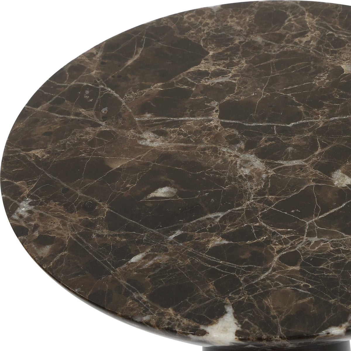Brown Marble Accent Table