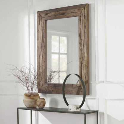 Large Reclaimed Pine Mirror