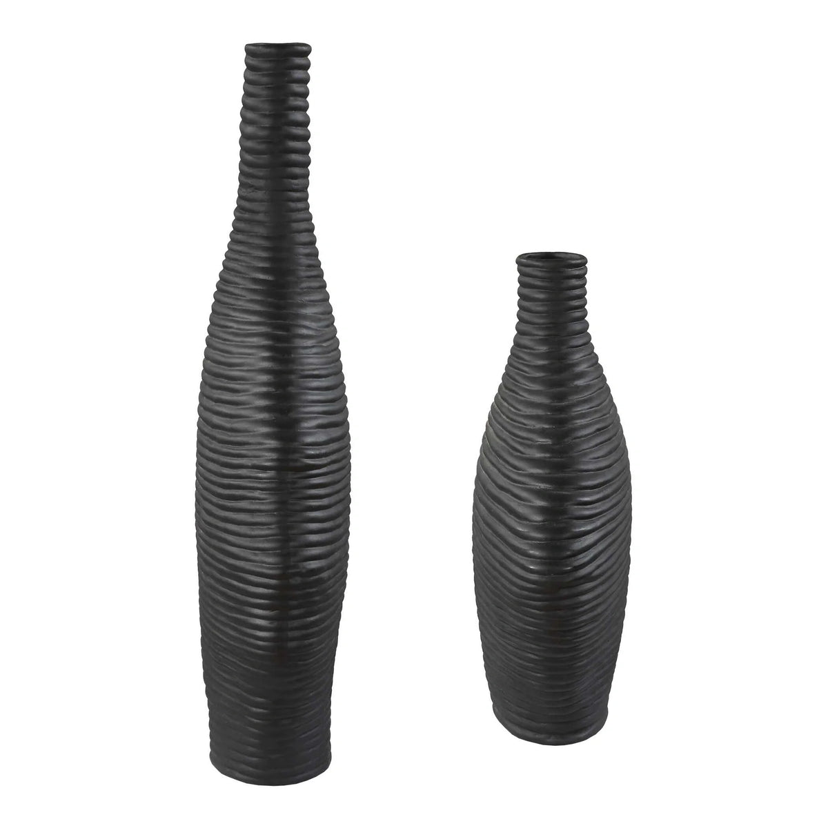 Stacked Ceramic Vases, Set of 2