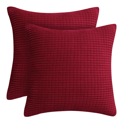 Elevate Your Home Decor with Deconovo's Luxurious Corduroy Stripe Throw Pillow Covers - Set of 2