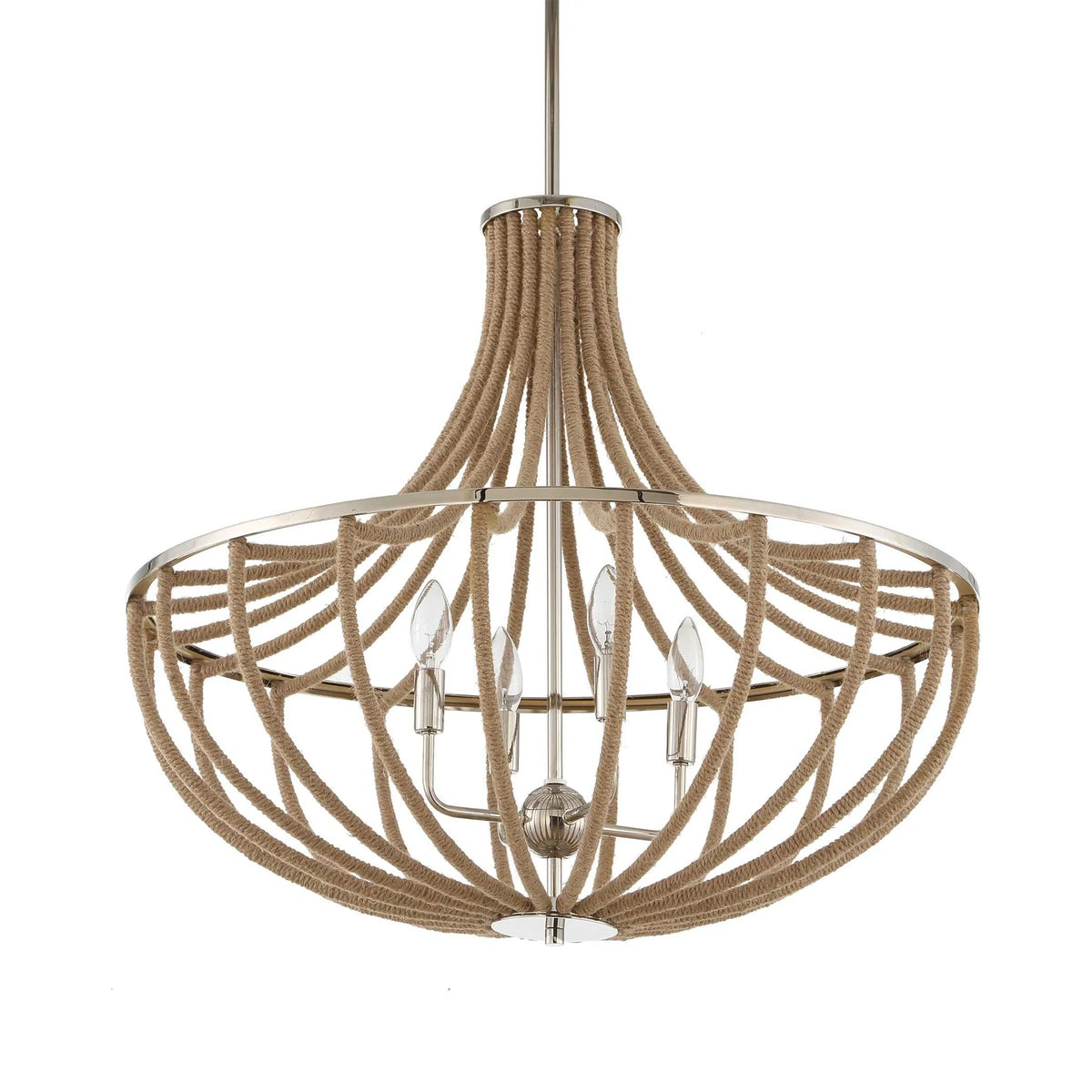 4 Light Rope Empire Chandelier