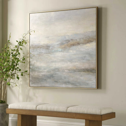 Neutral Tone Hand-Painted Canvas Art