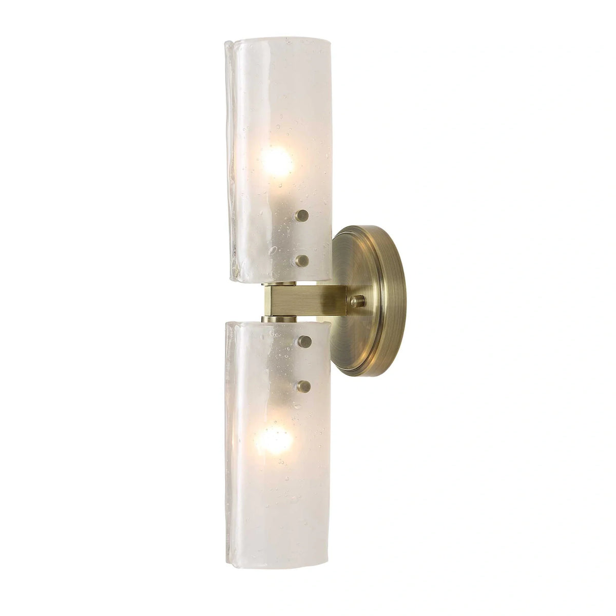 2 Light Glass Sconce