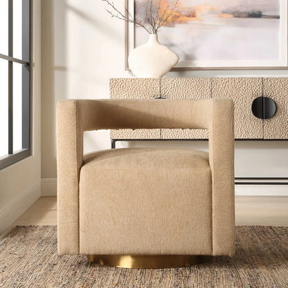 Boucle Swivel Chair