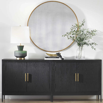 Round Gold Mirror