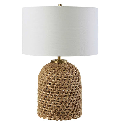 Rope & Rattan Table Lamp