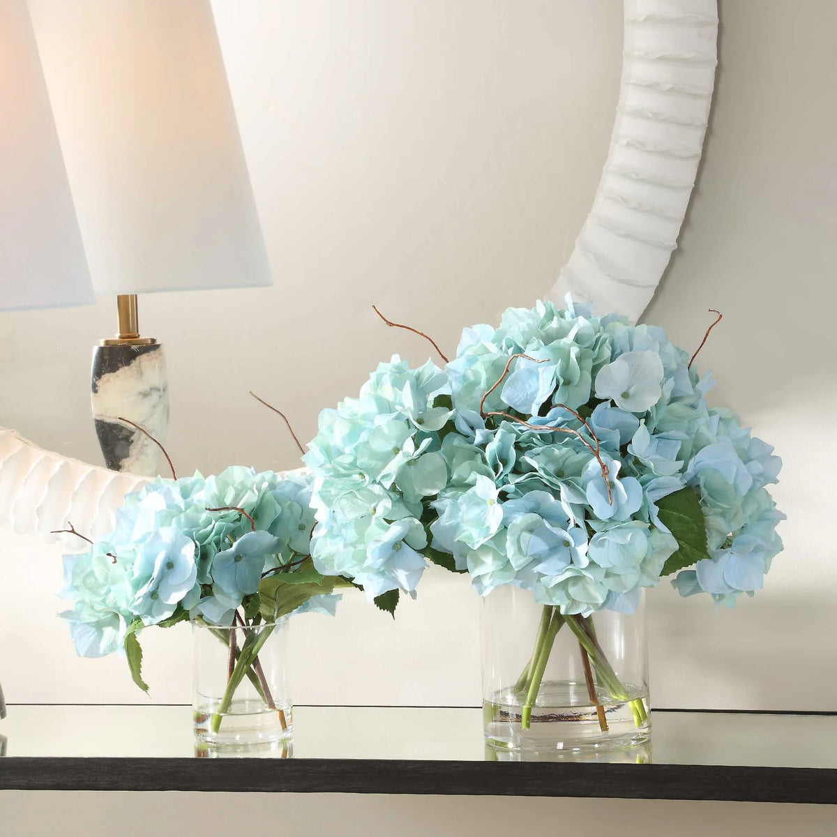Blooms In Glass Vases Set/2