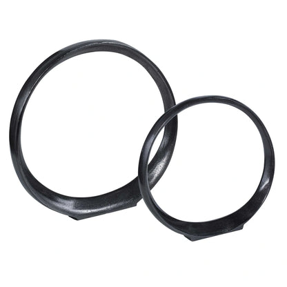 Ring Sculptures, Set of 2