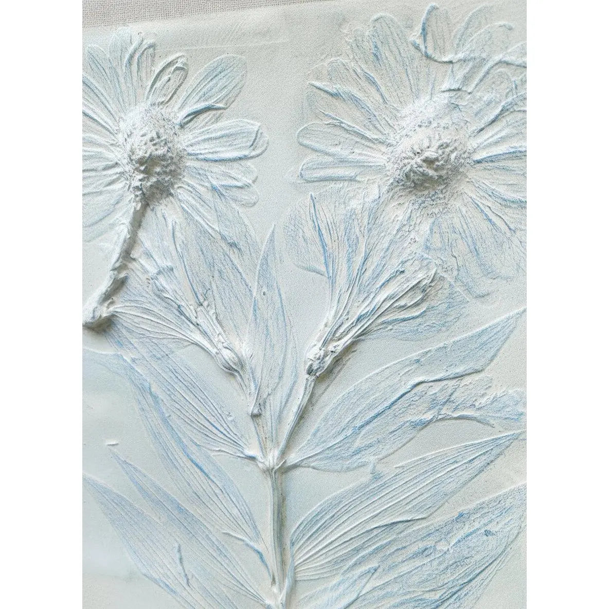 Peruvian Lily & Daisies Plaster Wall Art – A Breath of Fresh Garden Air for Your Home