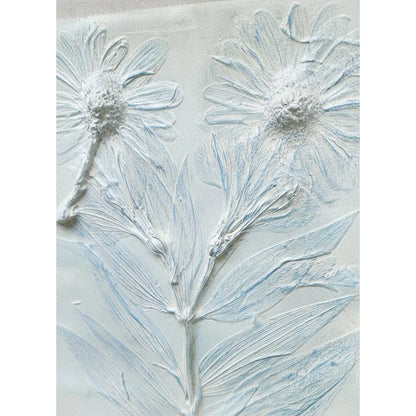 Peruvian Lily & Daisies Plaster Wall Art – A Breath of Fresh Garden Air for Your Home