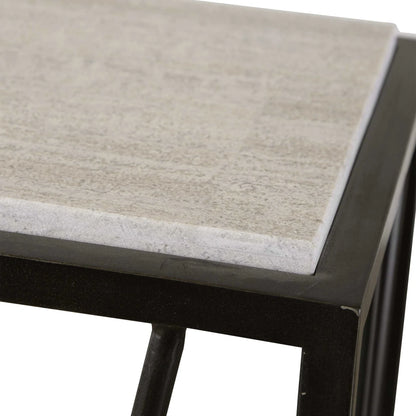 Travertine Console Table