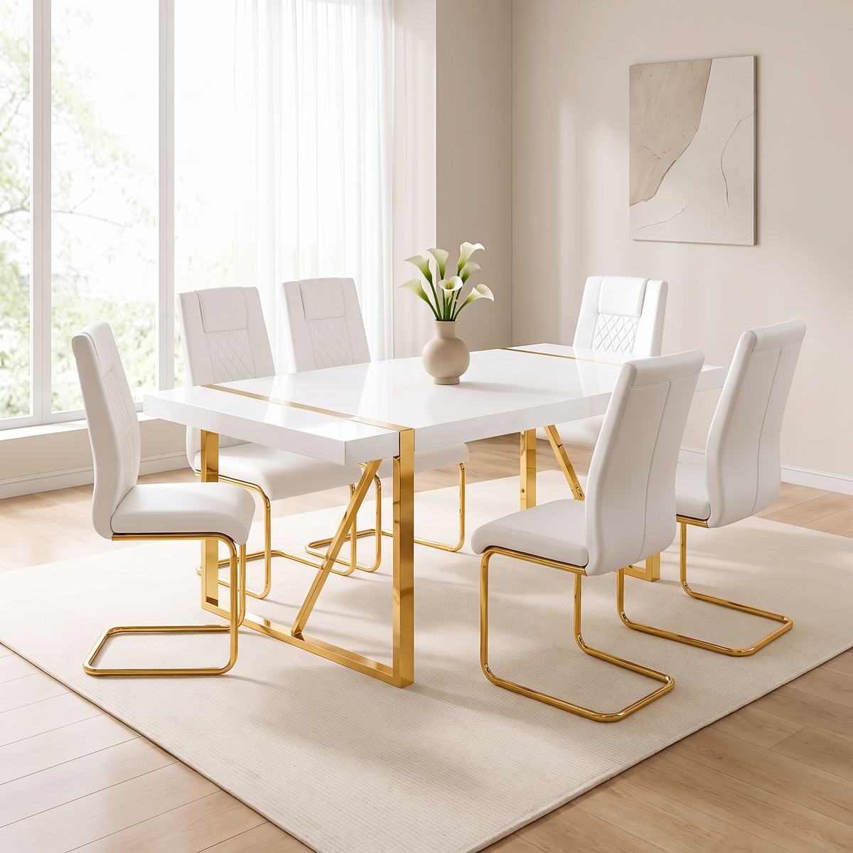 7-Piece Dining Set styled in dining room