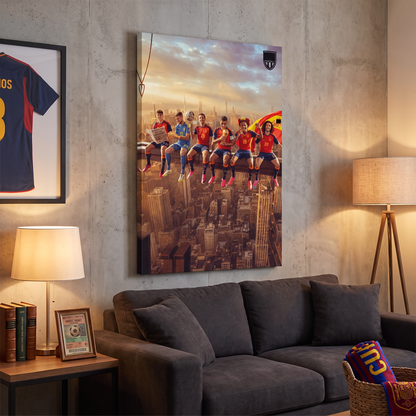 Spain 2026 Championship Canvas Wall Poster in living room