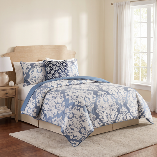 Jacquard Damask Comforter Set, Full