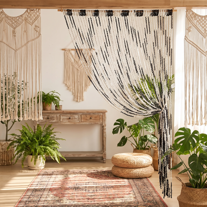 Bead String Curtain Panel, 100 x 200 cm