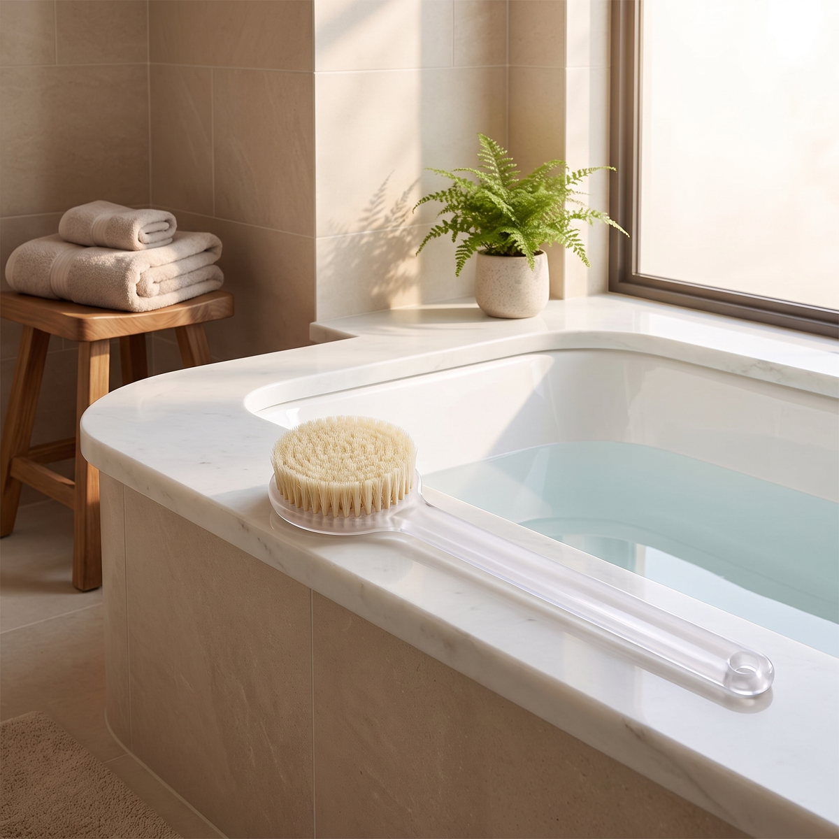 Long-Handled Exfoliating Bath Brush