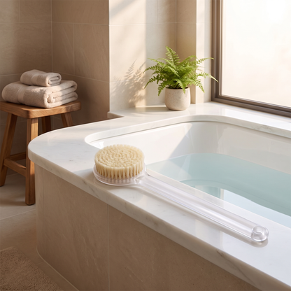 Long-Handled Exfoliating Bath Brush