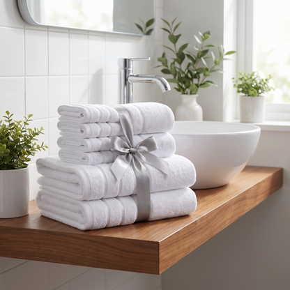 Premium Bathroom Towel Set, 8 Piece
