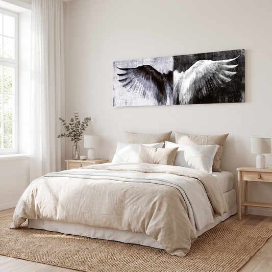 Angel Wing Frameless Canvas Wall Art