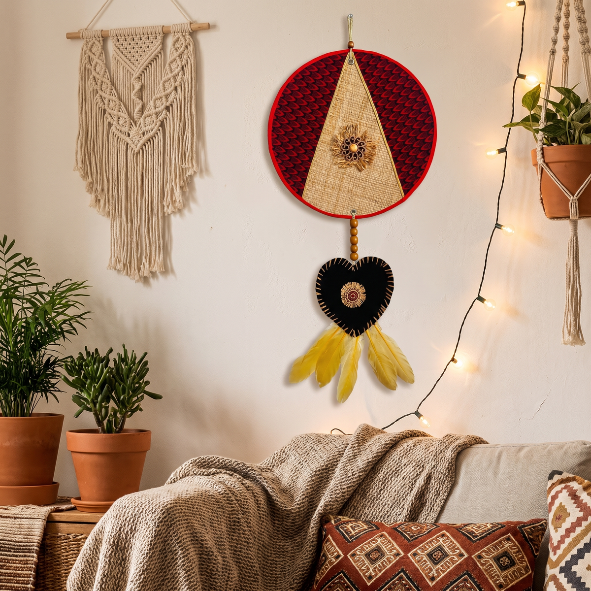 Heart of Light Handmade Wall Hanging