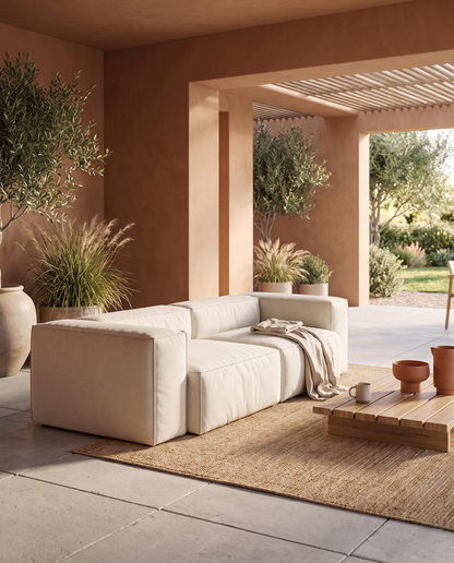 Andes Outdoor Sectional, Two Seater | FINAL SALE