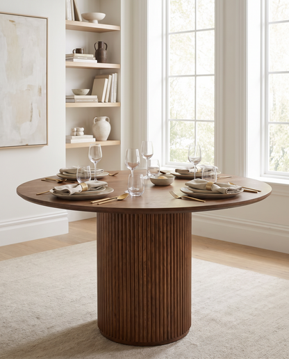 Decelle Round Dining Table, 51in | FINAL SALE
