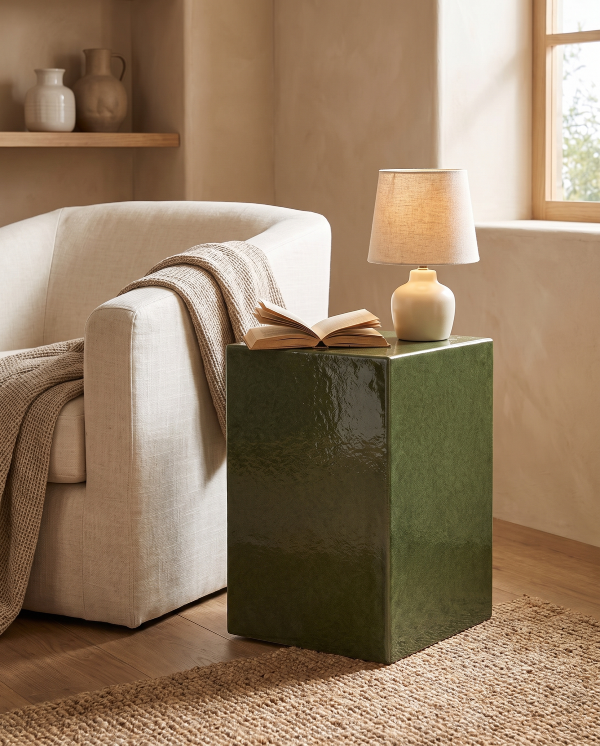 Elegant Plinth Side Table