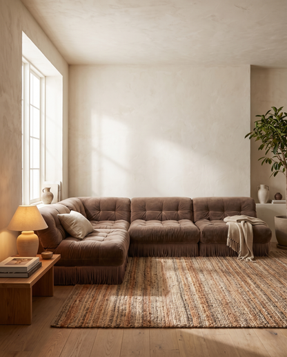 Elegant Noire Sectional Sofa