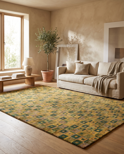 Lustre Yellow - Forest Green