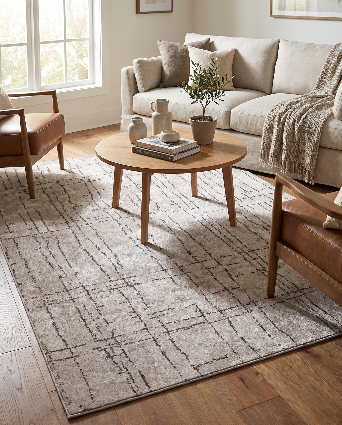 Pisa Charcoal - Stone Rug