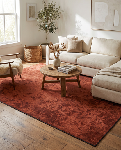 Plain Dark Terra Rug