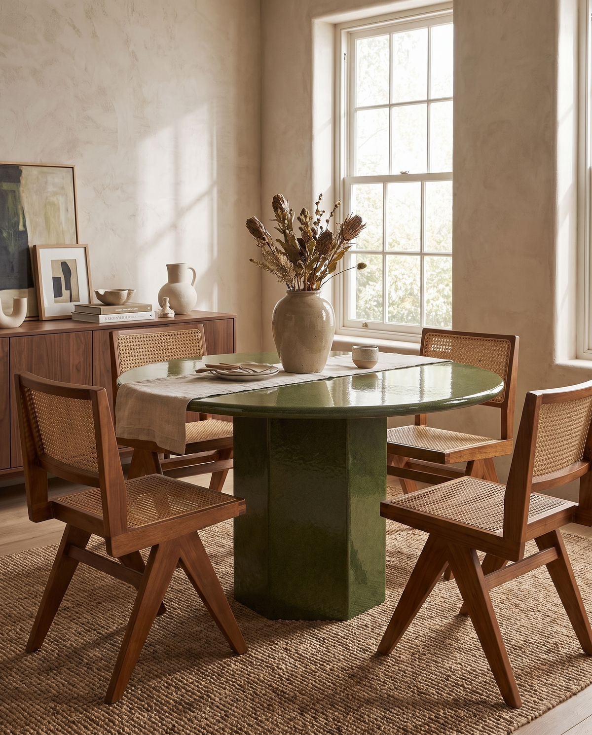 Saga 47-Inch Round Dining Table