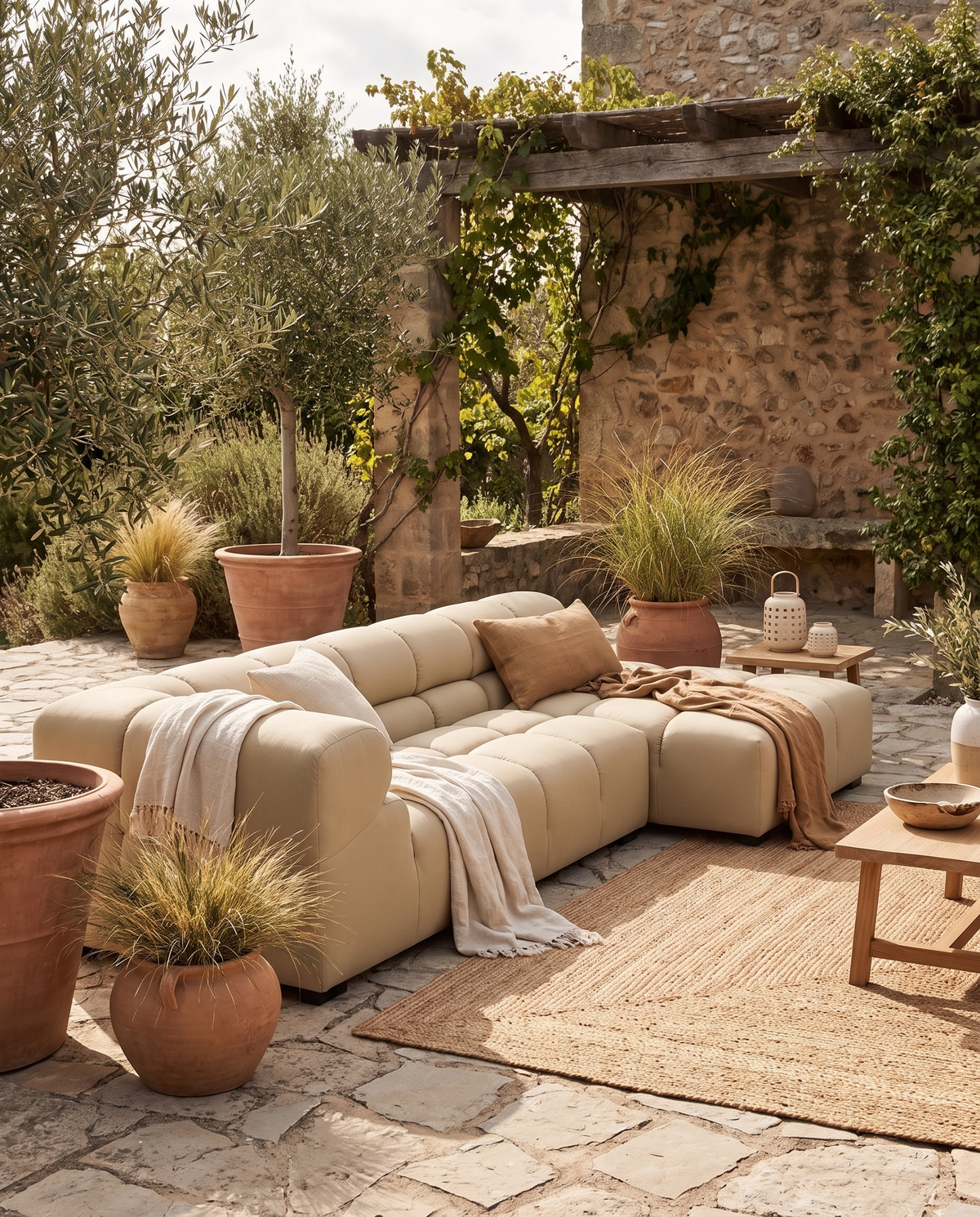 Tufty Outdoor Sectional – Compact Right-Facing L-Shape | FINAL SALE