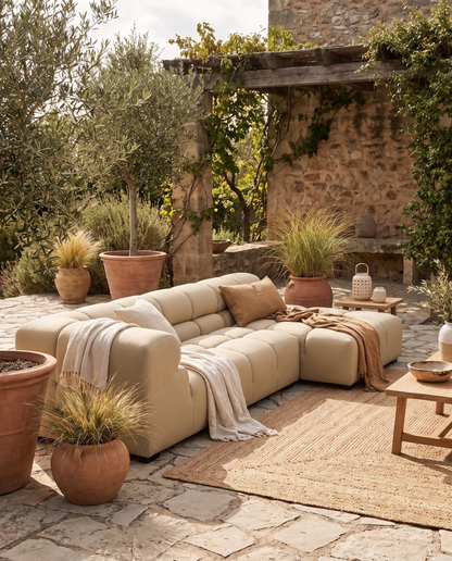 Tufty Outdoor Sectional – Compact Right-Facing L-Shape | FINAL SALE