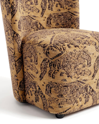 Mykonos Block Base Upholstered Dining Chair