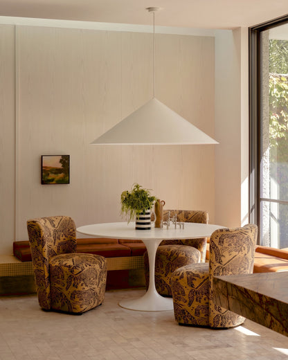 Mykonos Block Base Upholstered Dining Chair